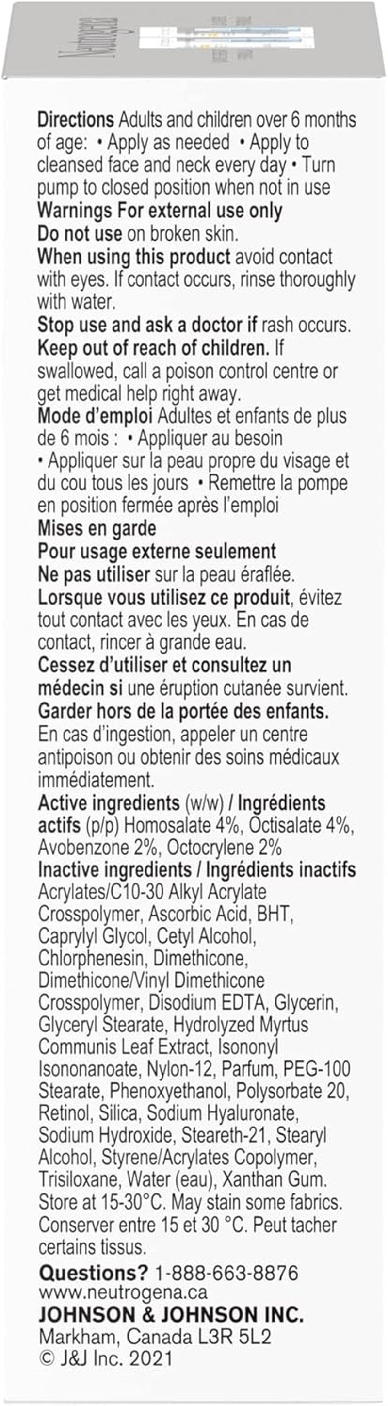 anti Aging Retinol Face Cream SPF 30, Rapid Wrinkle Repair Moisturizer, 29 Ml