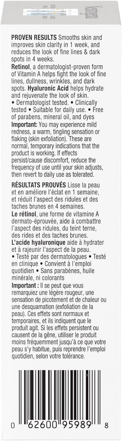 anti Aging Retinol Face Cream SPF 30, Rapid Wrinkle Repair Moisturizer, 29 Ml